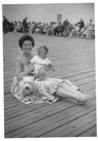 Nan   Wayne With Mohican Morecambe Pier 